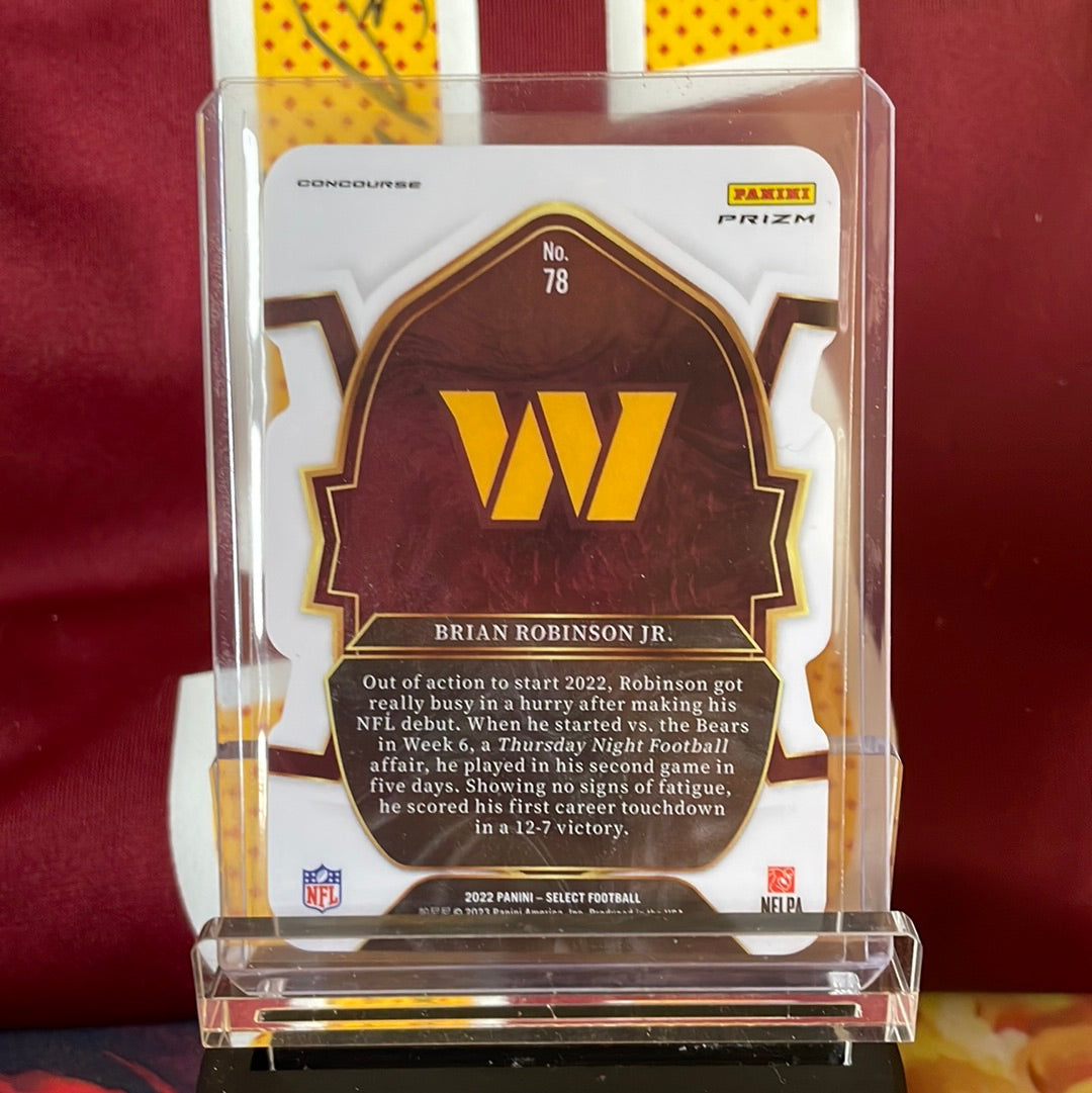 Prizm Die Cut Brian Robinson Jr Rookie