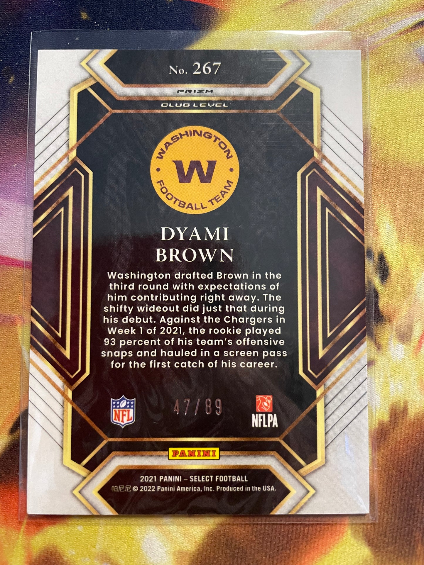 2021 Select Dyami Brown Dragon Scale /89