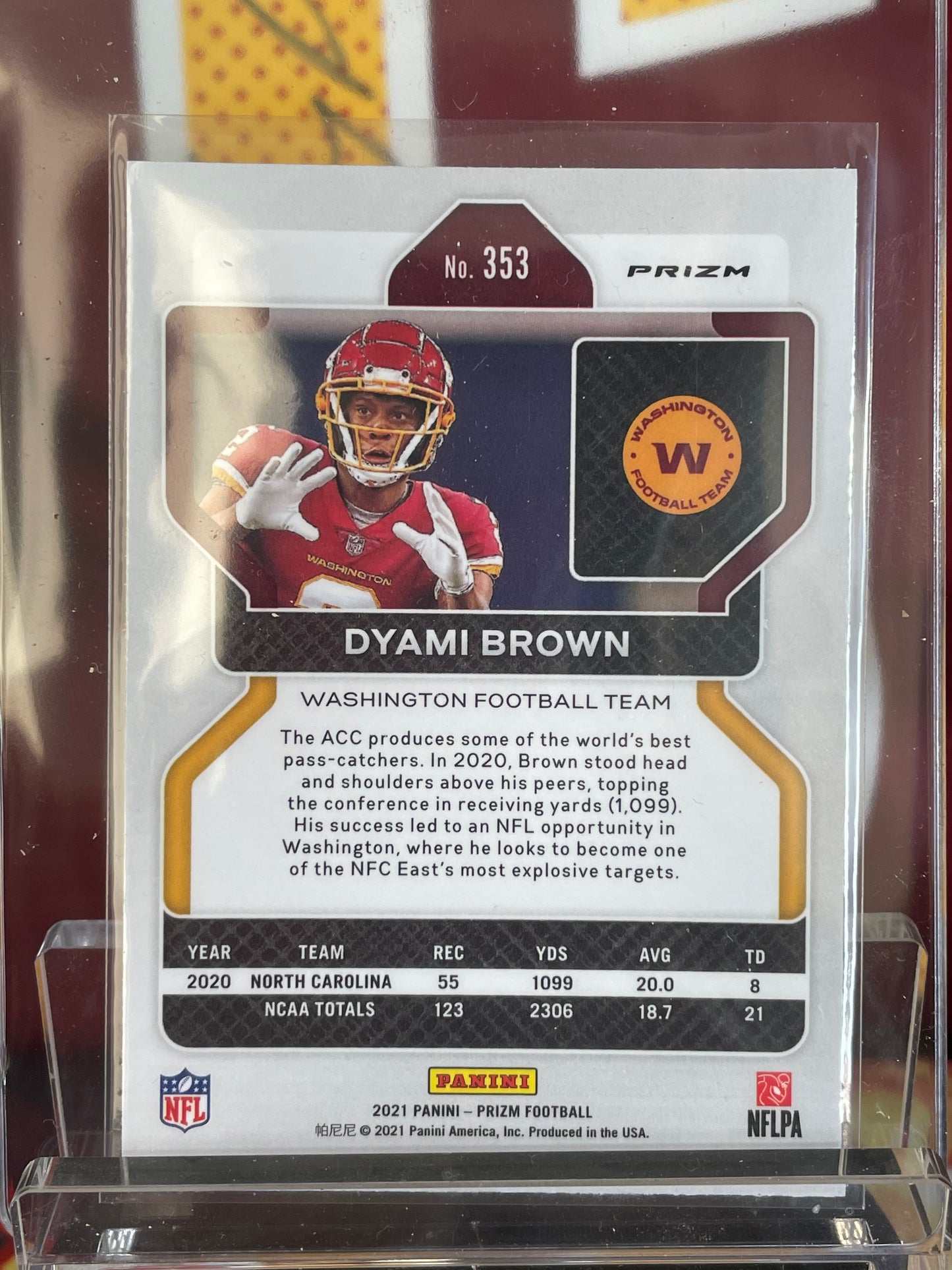 2021 Prizm Dyami Brown Rookie Silver