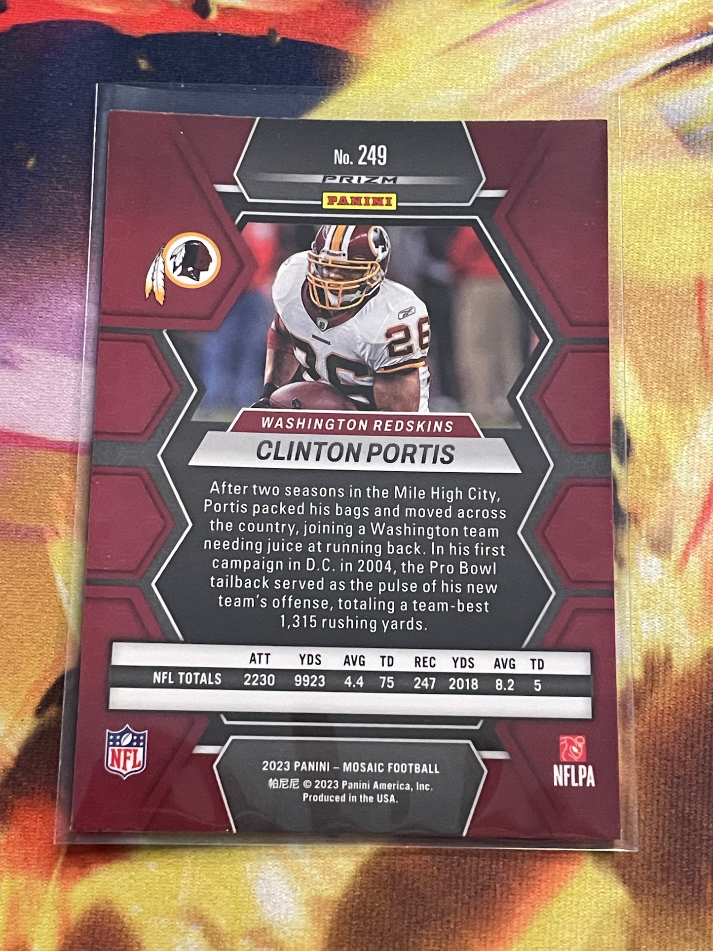 2023 Mosaic Clinton Portis Disco Prizm