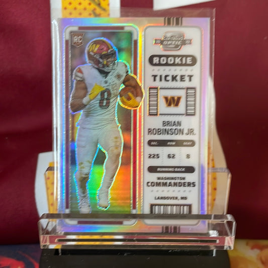 2022 Contenders Optic Brian Robinson Jr Silver