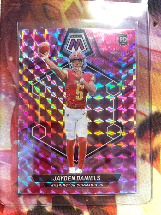 2024 Mosaic Jayden Daniels Pink Camo Parallel