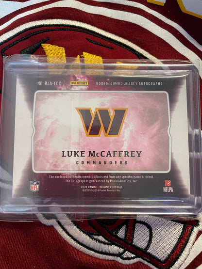 2024 Origins Luke McCaffrey Jumbo RPA /99