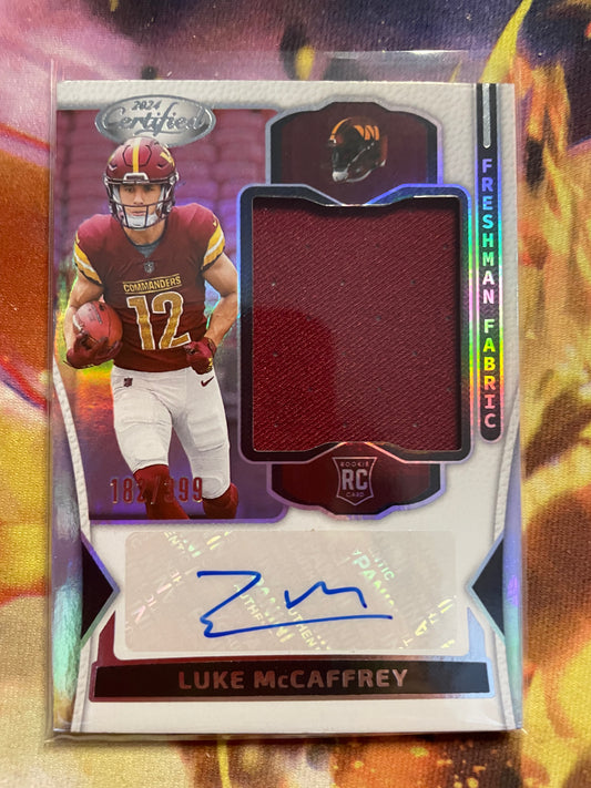 2024 Certified Luke McCaffrey RPA /399