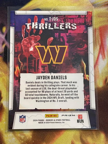 2024 Rookies and Stars Jayden Daniels Thrillers Silver