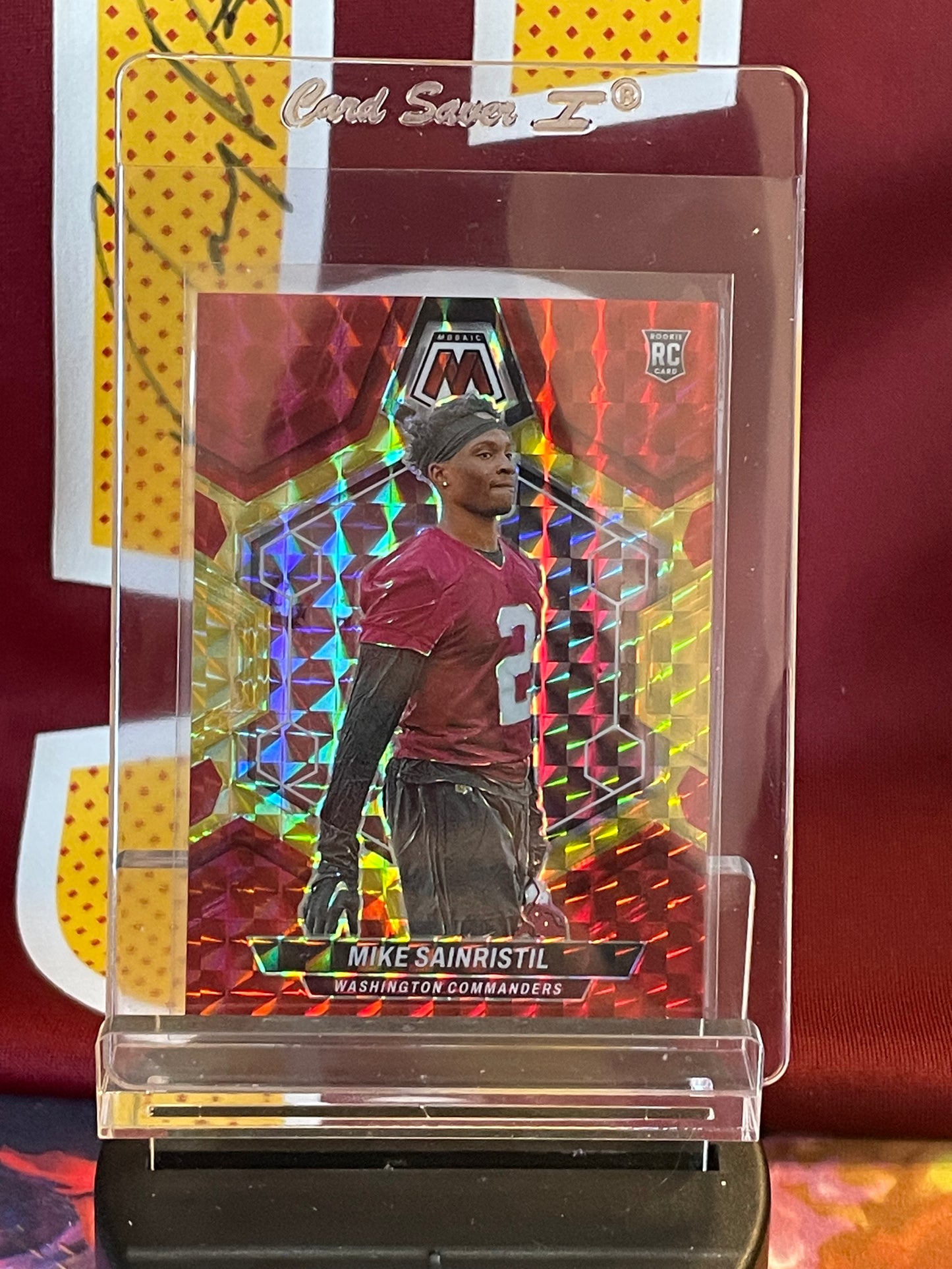 2024 Mosaic Mike Saintistil Red & Yellow Choice Fuse Prizm /80 COLOR MATCH