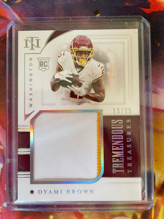 2021 National Treasures Dyami Brown Rookie Patch /25